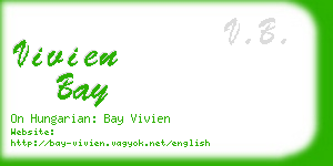 vivien bay business card